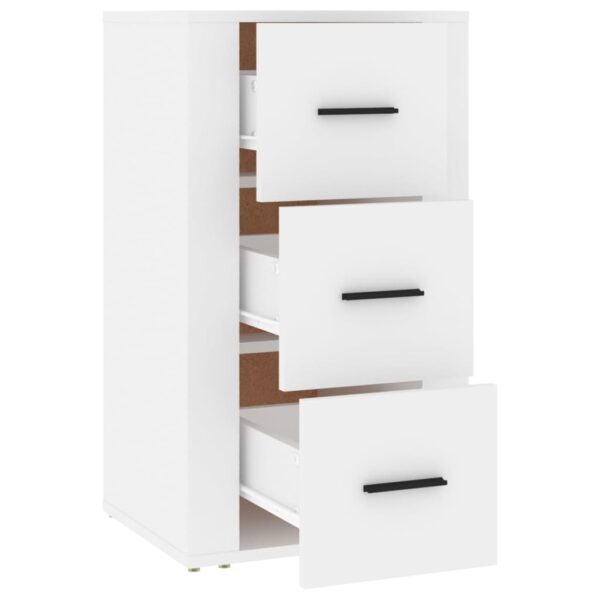 Aplusliving-Sideboard White 40x33x70 cm Engineered Wood