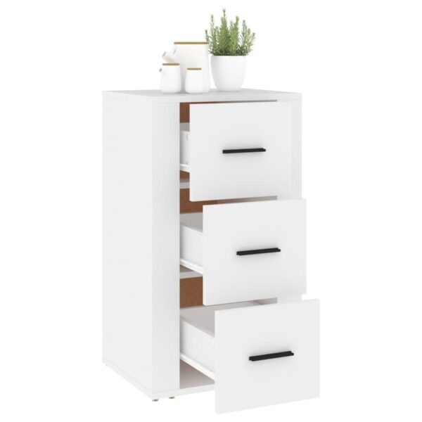 Aplusliving-Sideboard White 40x33x70 cm Engineered Wood