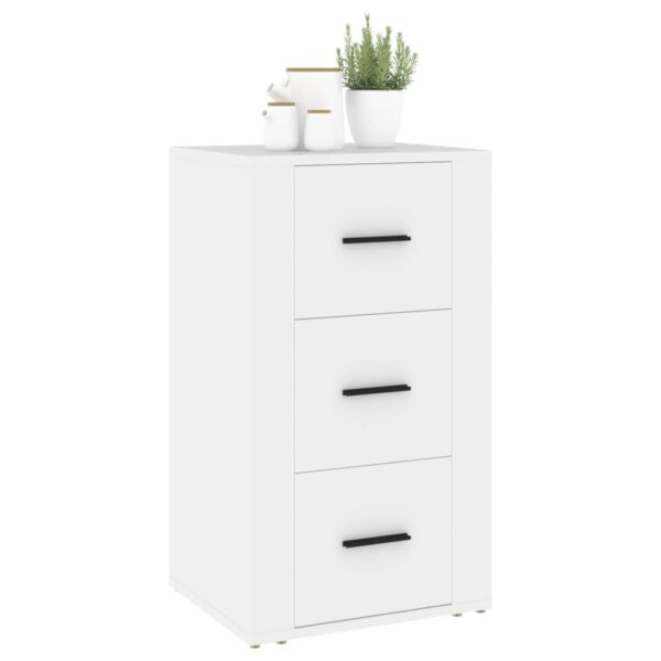 Aplusliving-Sideboard White 40x33x70 cm Engineered Wood