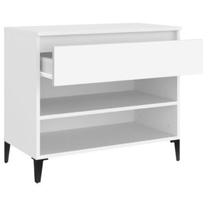 Aplusliving-Shoe Cabinet White 70x36x60 cm Engineered Wood