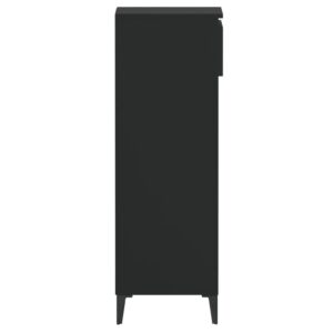Aplusliving-Shoe Rack Black 40x36x105 cm Engineered Wood