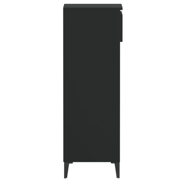 Aplusliving-Shoe Rack Black 40x36x105 cm Engineered Wood