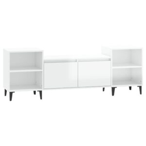 Aplusliving-TV Cabinet High Gloss White 160x35x55 cm Engineered Wood