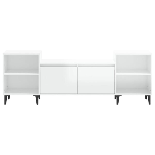 Aplusliving-TV Cabinet High Gloss White 160x35x55 cm Engineered Wood