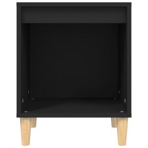 Aplusliving-Bedside Cabinets 2 pcs Black 40x35x50 cm