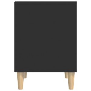 Aplusliving-Bedside Cabinets 2 pcs Black 40x35x50 cm
