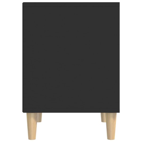Aplusliving-Bedside Cabinets 2 pcs Black 40x35x50 cm