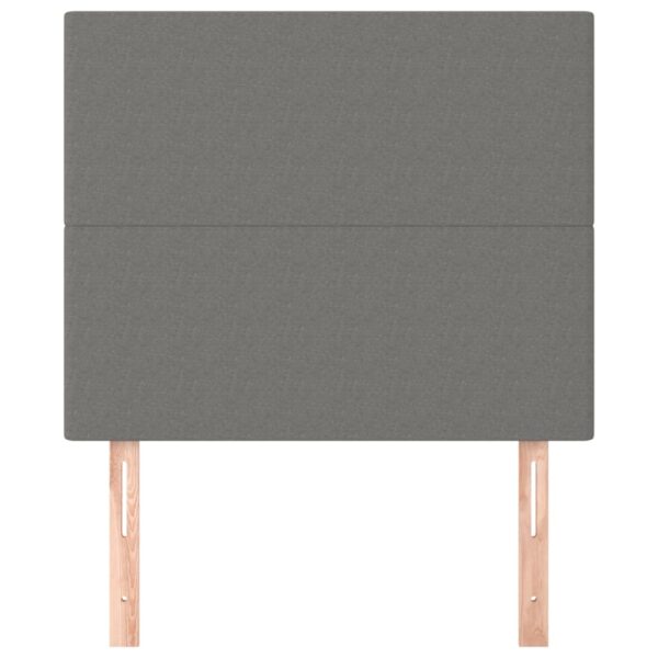 Aplusliving-Headboards 2 pcs Dark Grey 100 cm Fabric