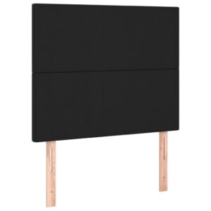 Aplusliving-Headboards 2 pcs Black 100 cm Faux Leather