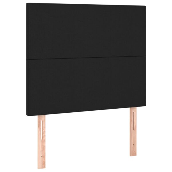 Aplusliving-Headboards 2 pcs Black 100 cm Faux Leather