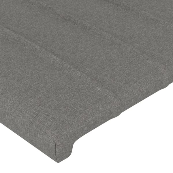 Aplusliving-Headboards 2 pcs Dark Grey 100 cm Fabric