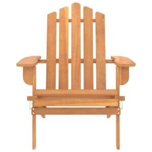 Aplusliving-Garden Adirondack Chairs 2 pcs Solid Wood Acacia