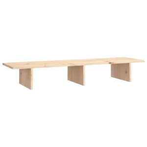 Aplusliving-Monitor Stand 100x27x15 cm Solid Wood Pine