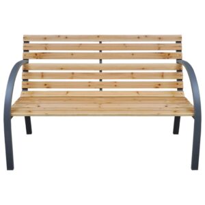 Aplusliving-Garden Bench 112 cm Solid Wood Fir