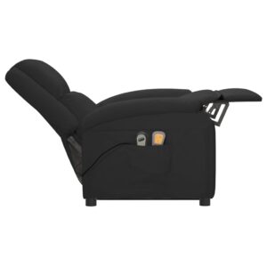 Aplusliving-Stand up Massage Chair Black Faux Leather
