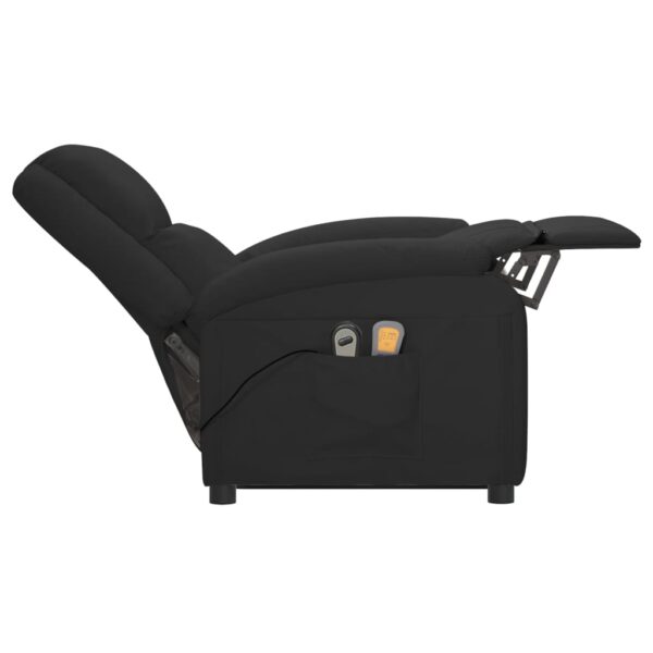 Aplusliving-Stand up Massage Chair Black Faux Leather