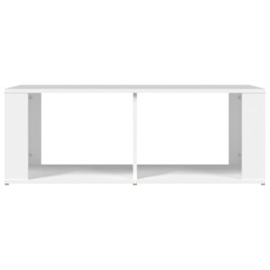 Aplusliving-Coffee Table White 100x50x36 cm Engineered Wood
