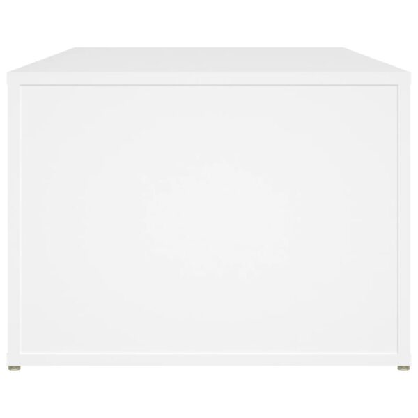 Aplusliving-Coffee Table White 100x50x36 cm Engineered Wood