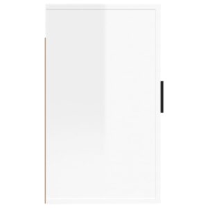 Aplusliving-Wall Mounted TV Cabinets 2 pcs High Gloss White 40x34.5x60 cm