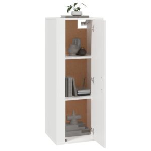 Aplusliving-Wall Mounted TV Cabinet White 40x34.5x100 cm
