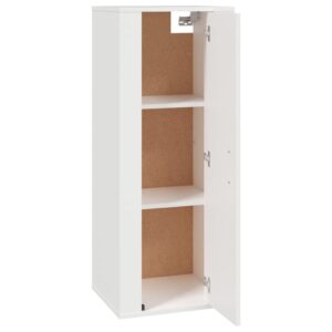 Aplusliving-Wall Mounted TV Cabinet White 40x34.5x100 cm