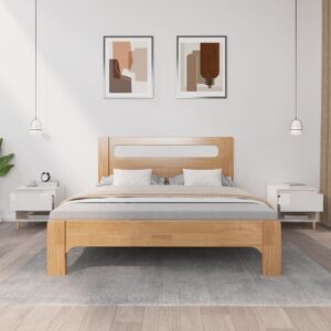 Aplusliving-Bedside Tables 2 pcs High Gloss White 50x46x50 cm Engineered Wood