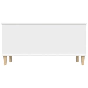Aplusliving-Coffee Table White 90x44.5x45 cm Engineered Wood