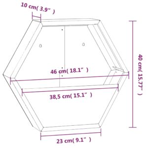 Aplusliving-Wall Planters 2 pcs Rusty Corten Steel 46x10x40 cm