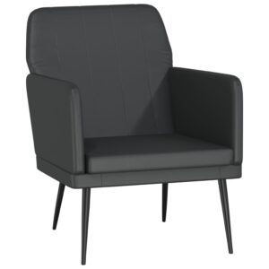 Aplusliving-Armchair Black 61x78x80 cm Faux Leather