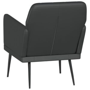 Aplusliving-Armchair Black 61x78x80 cm Faux Leather
