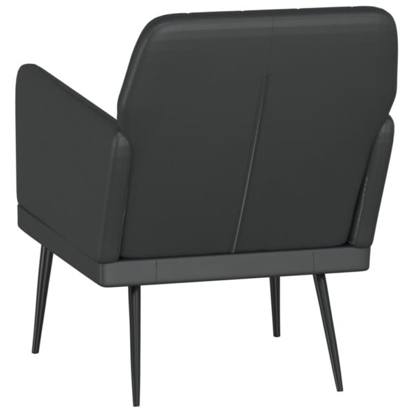 Aplusliving-Armchair Black 61x78x80 cm Faux Leather