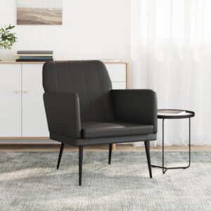Aplusliving-Armchair Black 61x78x80 cm Faux Leather