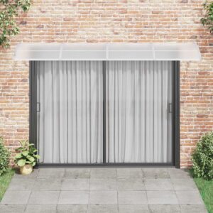 Aplusliving-Door Canopy Grey 350x100 cm Polycarbonate