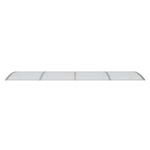Aplusliving-Door Canopy Grey 350x100 cm Polycarbonate