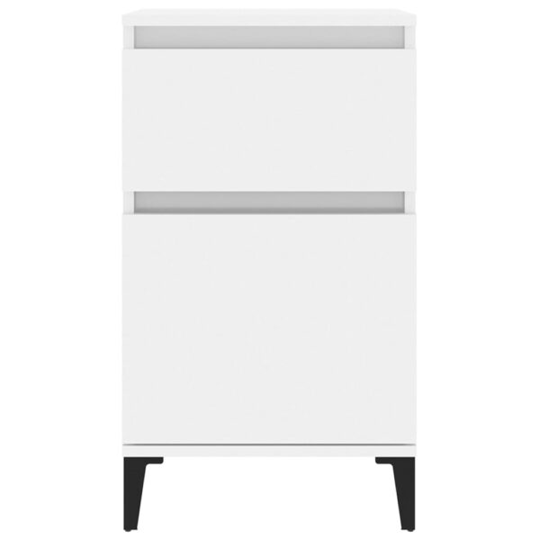 Aplusliving-Bedside Cabinets 2 pcs High Gloss White 40x35x70 cm
