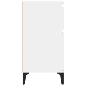 Aplusliving-Bedside Cabinets 2 pcs High Gloss White 40x35x70 cm