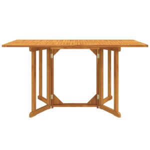 Aplusliving-Folding Butterfly Garden Table 150x90x75 cm Solid Wood Teak