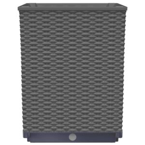 Aplusliving-Planters 2 pcs Black 30x30x37 cm Polypropylene
