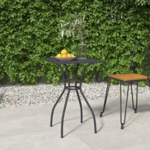 Aplusliving-Garden Table Anthracite 50x50x72 cm Steel Mesh