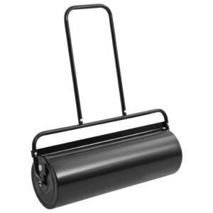 Aplusliving-Garden Lawn Roller with Handle Black 63 L Iron and Steel