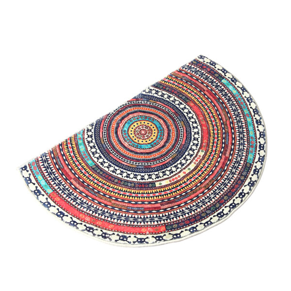 Aplusliving-Door Mat Half Moon Semi-Circle Rug 60x90