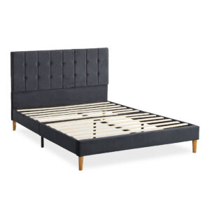 Aplusliving-Bed Frame Queen Size Mattress Grey